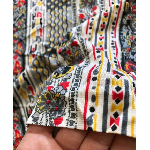 Vintage 70s 80s Silky Polyester Blouse Ladies Size Small Paisley Patterned - Picture 7 of 7